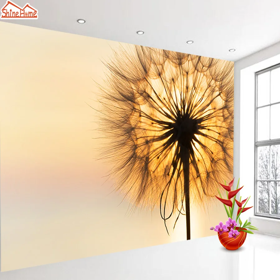 3d цветочное фото настенная бумага фрески для гостиной домашний декор Одуванчик