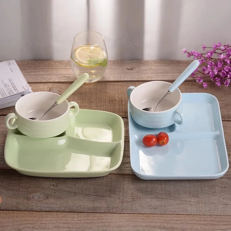 AYC креативная детская посуда керамические разделители милая мультяшная форма