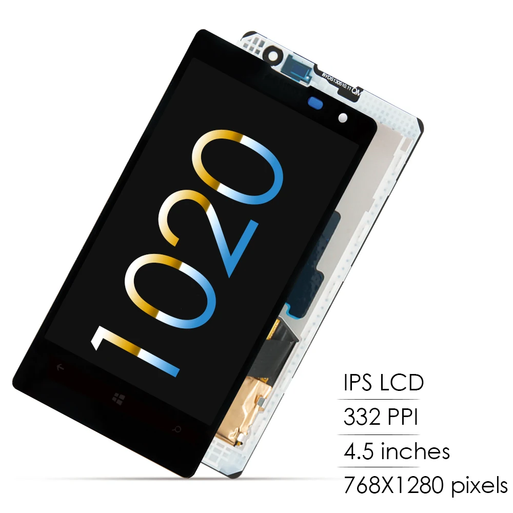 Супер AMOLED экран 4 5 дюйма для NOKIA Lumia 1020 ЖК дисплей сенсорный с рамкой дигитайзер