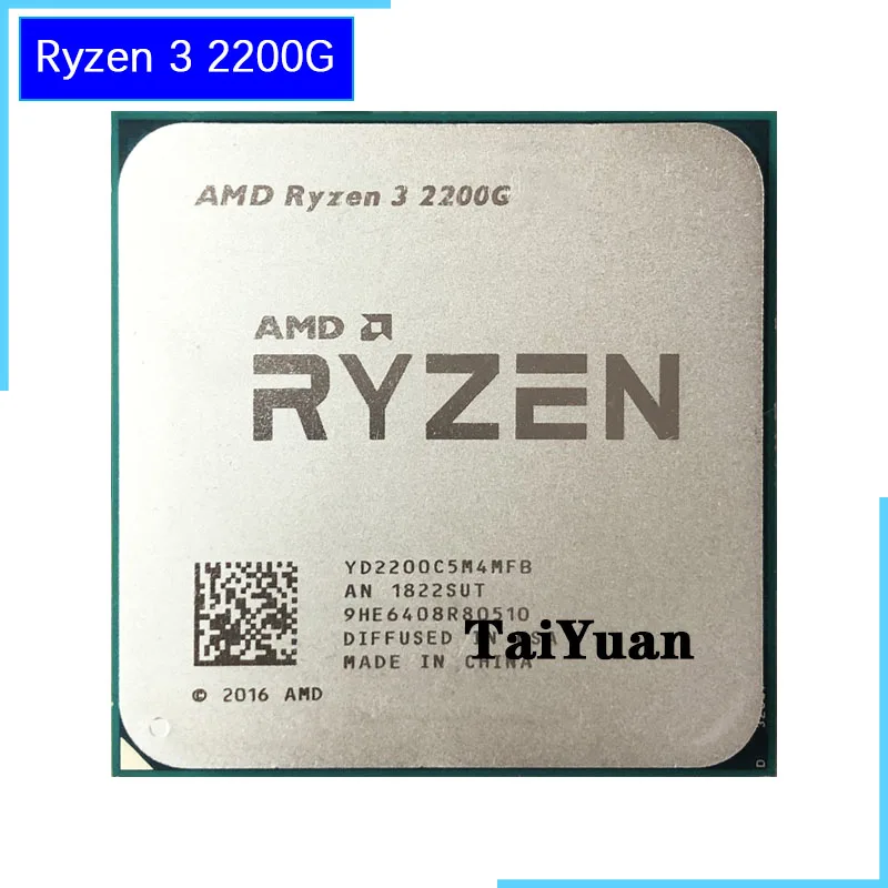 Процессор AMD Ryzen 3 2200G R3 2200G 3,5 GHz четырехъядерный процессор 65W YD2200C5M4MFB Socket AM4