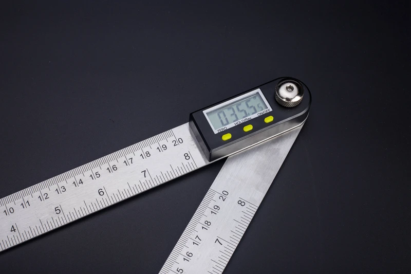 Профессиональный электронный измеритель углов из нержавеющей стали с ЖК