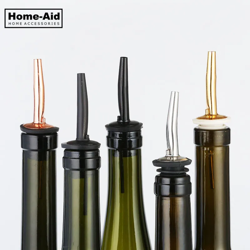 4 шт. Нержавеющая сталь Ликер Спирит Pourer поток бутылка вина Pour Spout Пробка Крышка Pour Spout пробка барная посуда бар поставки
