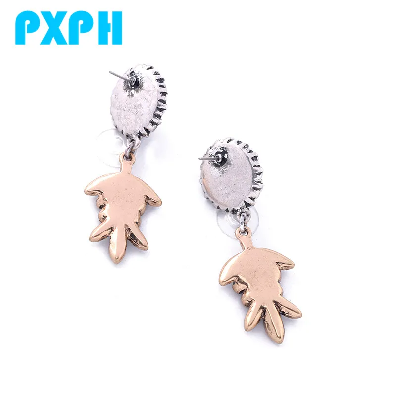 Ретро Роскошные Имитация жемчуг Хрустальный цветок Длинные Висячие серьги для