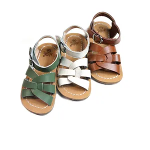 Cowhide Children's sandals High-grade Genuine Leather Girls Beach saltwater sandals Non-slip Sole Bo in Pakistan