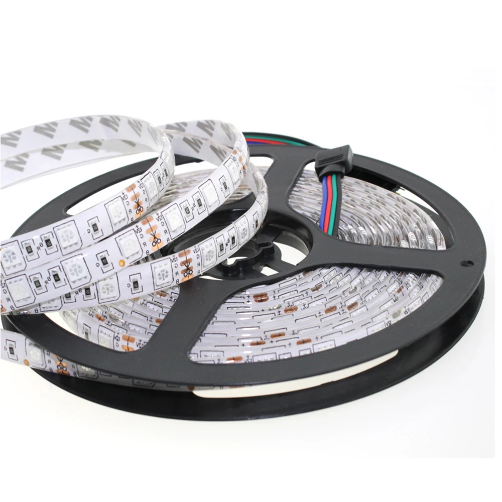 RGB Светодиодная лента 5050 5 м 300 светодиодов (60 светодиодов/м) DC12V изменение цвета + 24