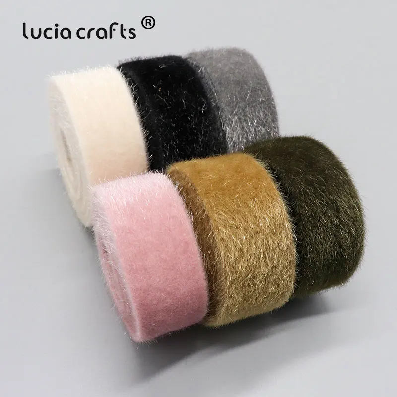 Фото Бархатные ленты Lucia Crafts 1 ярд 10/15/25 мм головные уборы ручной работы сделай сам бант