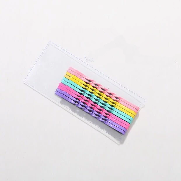 

10pcs Hair Clips Wave Barrette Candy Color Bobby Pins for Women Girls Headwear Accessories Hairpin