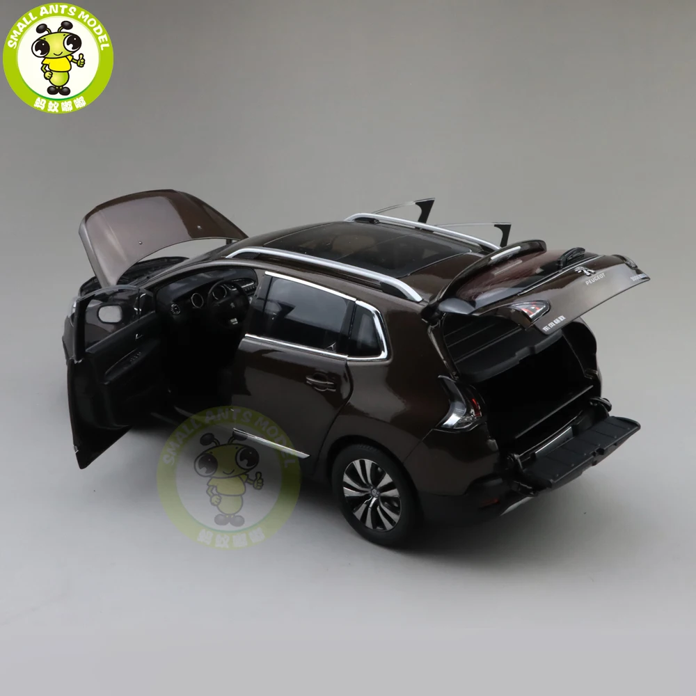 1/18 Китай Пежо 3008 SUV литая модель автомобиля игрушка джип Дети Мальчики Девочки Подарки коричневый