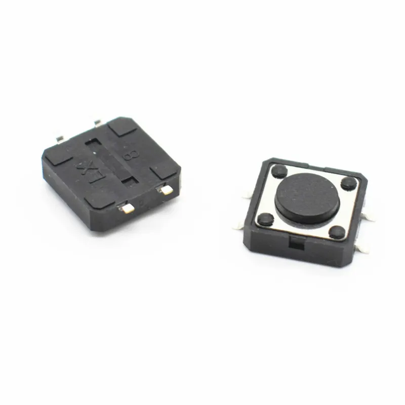 100 шт. 12x12x4 3 мм SMD SMT 4PIN Тактильные Такт кнопочный микро переключатель прямой