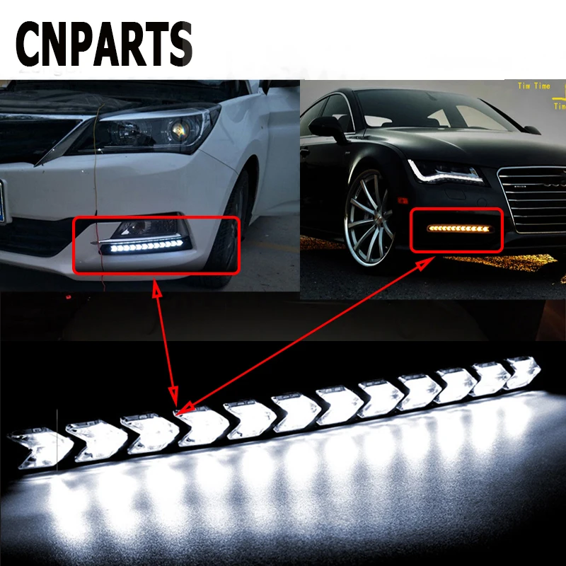 CNPARTS 2 шт. для Citroen C5 C4 C3 Mini Cooper Opel Astra H G J Vectra Saab Автомобильный светодиодный DRL