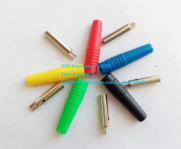 Медный тестовый разъем типа банан 2 мм 5 цветов/Бесплатная доставка/6 комплектов (30