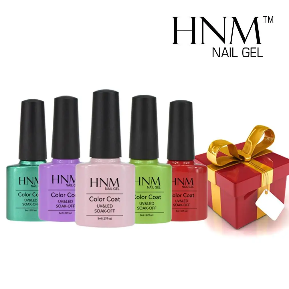 HNM UV Long lasting Nail Gel Professional Manicure UV LED Gel Need Top Base Coating Base Lacquers Choose 1 Gel Nail Polishes