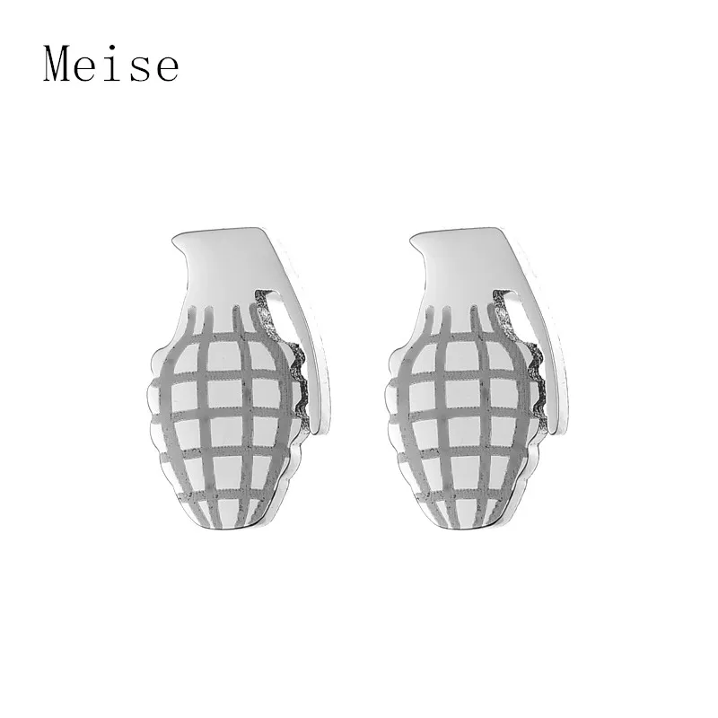 2017 Новая мода в стиле панк-рок квадратный Нержавеющая сталь серьги Для мужчин