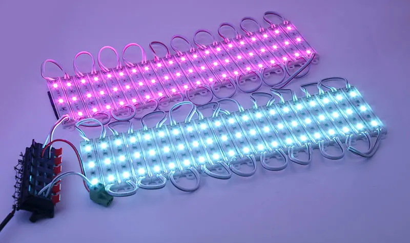 Низкие цены, чтобы очистить инвентарь! DC12V SMD5630 3 светодиодный/за штуку Высокая яркость светодиодный модуль, цвета: розовый, светло-голубой, короб для рекламы фоновый свет