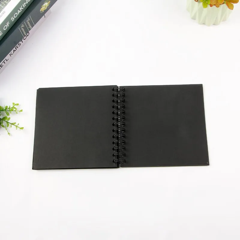 Камера Фото Альбом DIY крафт Бумага черный фотоальбом в КАРТОННОЙ ОБЛОЖКЕ