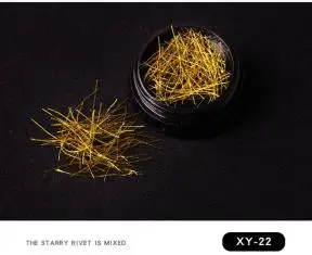 Модные украшения ногтей 3D Полые украшения для ногтей металлические Смешанные формы геометрические два цвета Советы DIY Инструменты для дизайна ногтей D007 - Цвет: 22