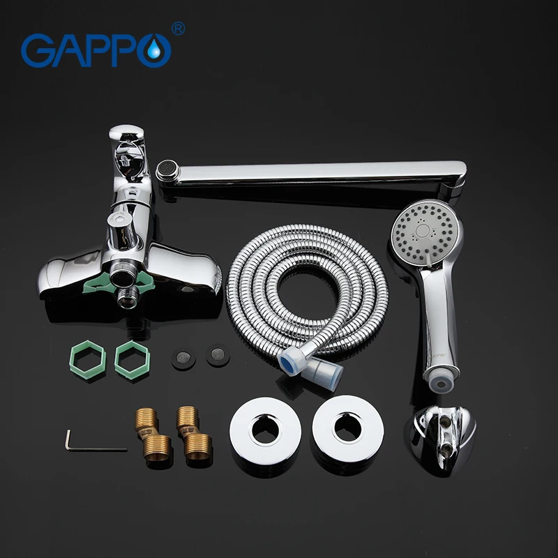 GAPPO Смесители для ванной комнаты кран настенный латунный Смеситель ванны