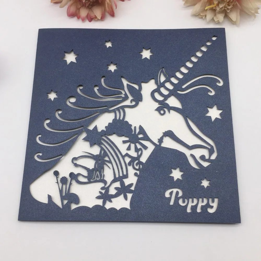 35 шт. бумажная открытка в виде единорога для вечерние шения на свадьбу|Открытки и