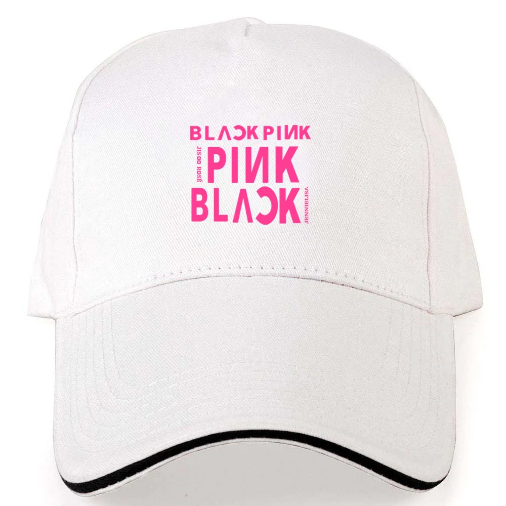 Новая модная кепка Kpop с розами, черная, розовая, черная бейсболка LISA JISOO JENNIE, Снэпбэк Кепка в стиле хип-хоп, кепка для папы, шапки для мужчин/женщин, летняя кепка