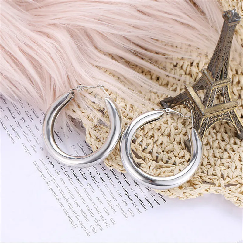 Женские большие круглые серьги-пусеты boho индивидуальные серьги-клипсы модные