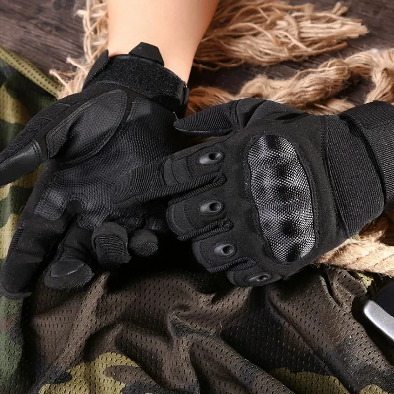 Тактические перчатки с сенсорным экраном для мужчин, военный спецназ, полный палец, рукавица, противоскользящая, для спорта на открытом воздухе, защитная оболочка, перчатки