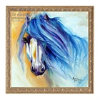 Алмазная живопись сделай сам, вышивка с лошадьми, животные, полноразмернаяКруглая Мозаика, вышивка крестиком, живопись, искусство, домашний декор SH61270