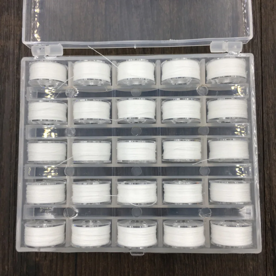 Msjo ящики для хранения корзины катушки шитья Органайзер Коробка 25 решетка