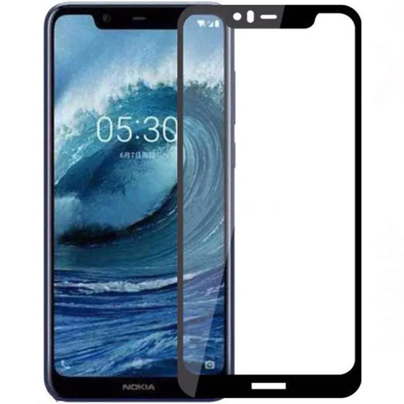 2.5D 9H Премиум Закаленное стекло для Nokia 5 1 Plus полное покрытие экрана Защитная