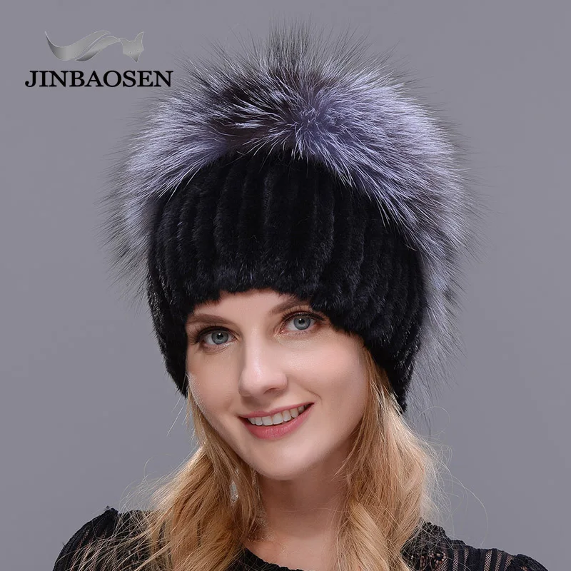 Зимняя дорожная модная меховая женская шапка jeryafur из натурального меха норки