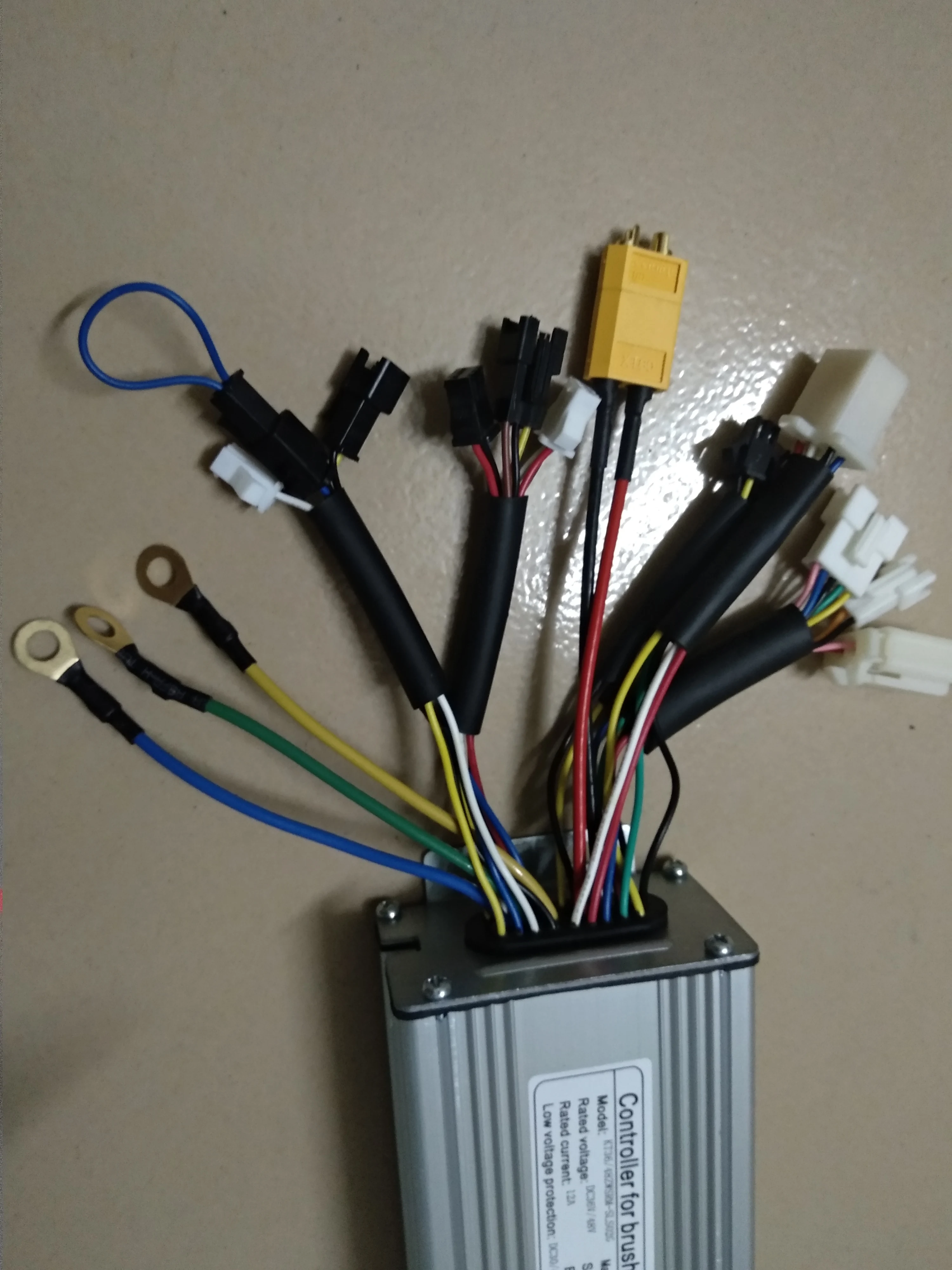 Серебряный бесщеточный электровелосипед для 36 В/48 в 500 Вт 9MOSFET 25A с функцией