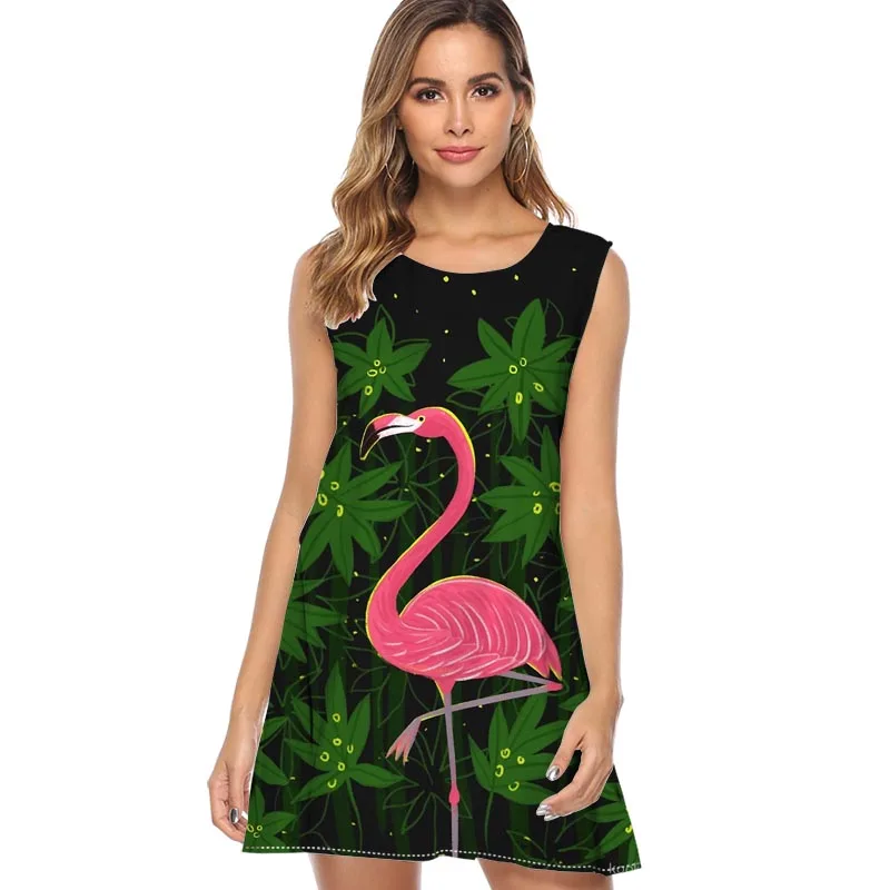 Женское пляжное платье с принтом подсолнуха Tshitrt повседневная одежда без рукавов