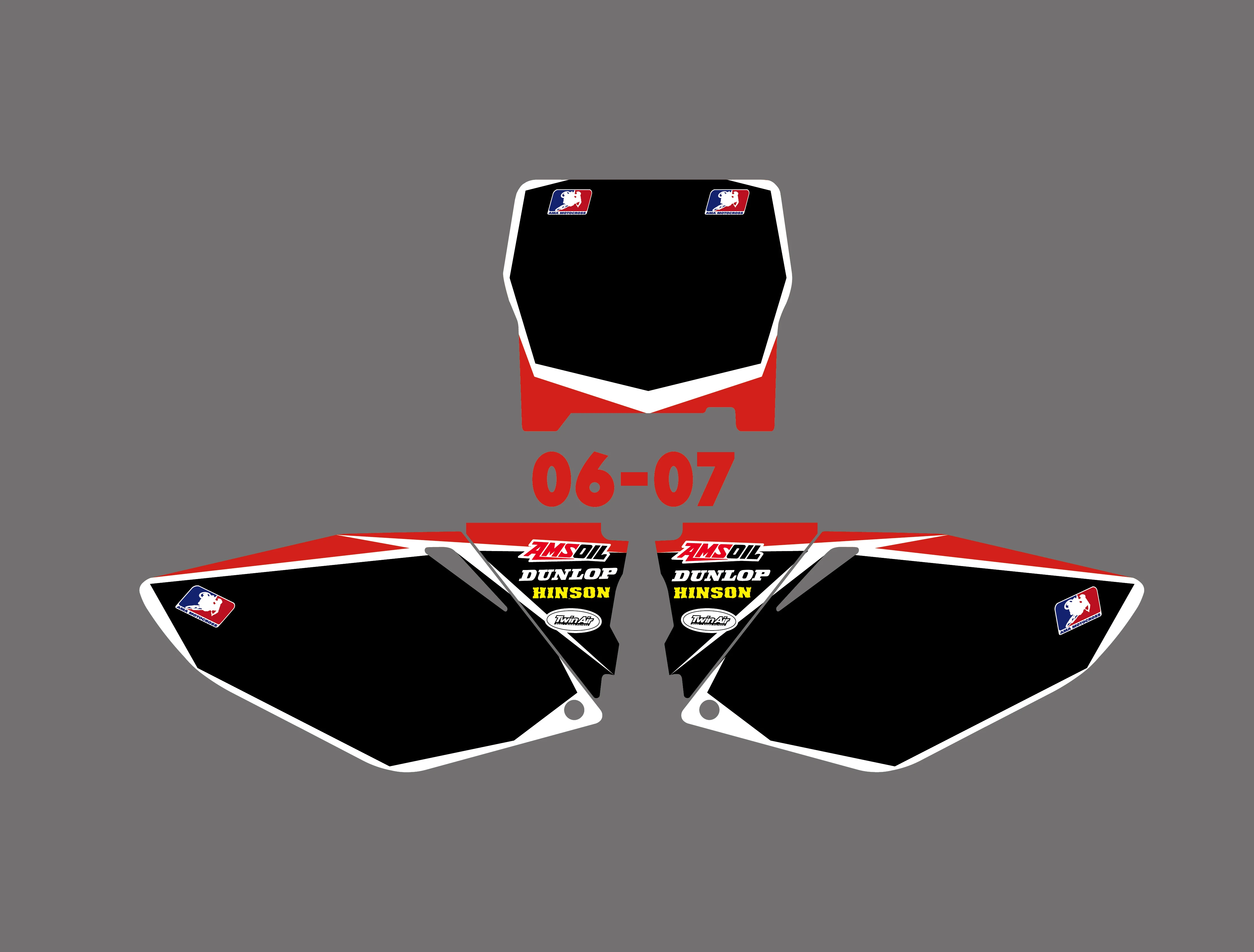 NICECNC новый стиль команда Графический фон наклейки Набор наклеек для Honda CRF250R CRF250 CRF
