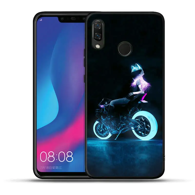 Модные «городская улица» мотоцикла чехол для Honor 20 Pro 10 9 9i 8 Lite 8X 8C 8S 7A 7X V20 вид 20 Силиконовые чехлы Fundas