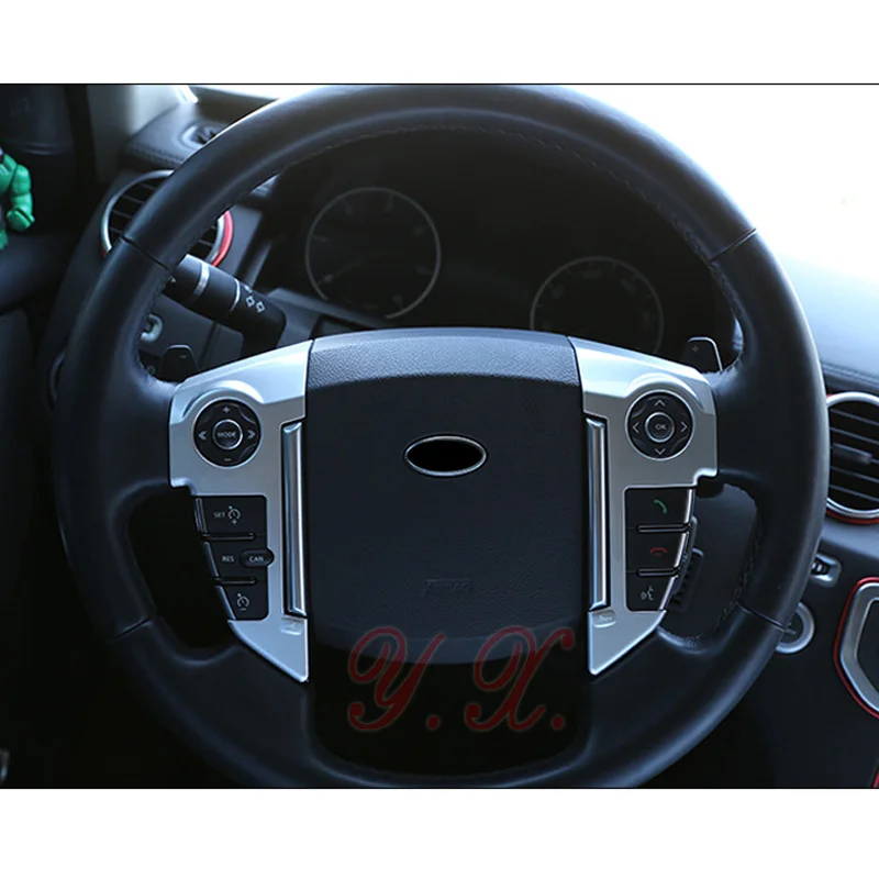 3x наклейки из АБС-пластика для чехлов на рулевое колесо Land rover discovery 4 декоративная