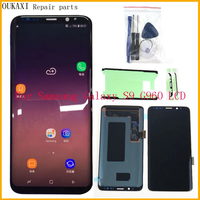 Оригинальный S9 G960 ЖК дисплей для Samsung Galaxy G960F сенсорный экран дигитайзер сборка с