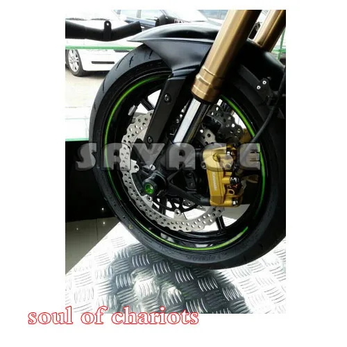 CNC передняя ось вилка Краш ползунки колпачок колеса протектор для KAWASAKI Z800 2013