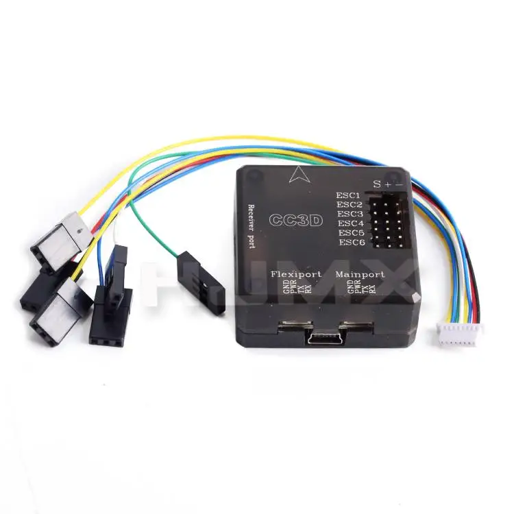 Открытый пилот CC3D Atom Mini CC3D Evo Контроллер полета с Flexiport для RC квадрокоптера части для FPV QAV250 квадрокоптера - Цвет: black