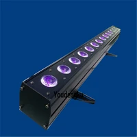 2 pieces 14x18watt rgbwauv colorful point control indoor led lights wall washer led stage light
