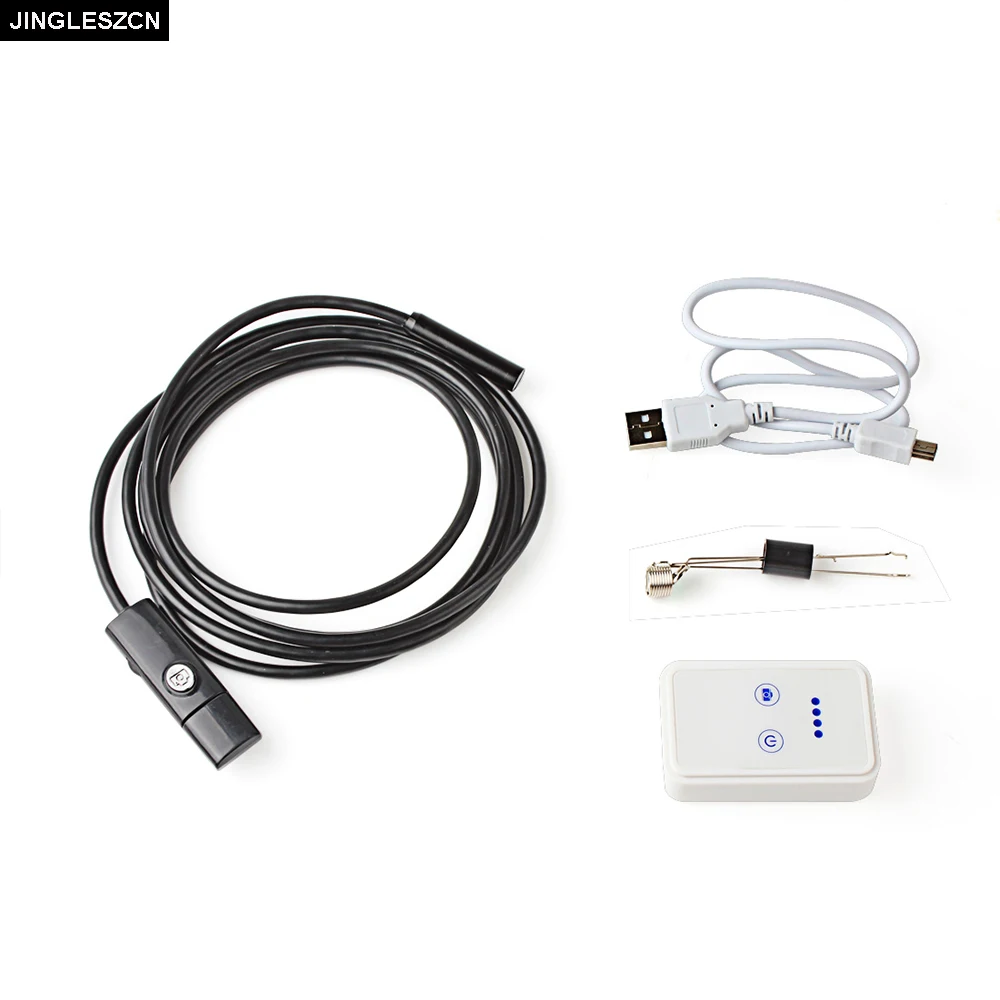Jingleszcn Wi-Fi эндоскоп Камера 9 мм Диаметр 1/1. 5/2/3.5/5/10/15/20 м Водонепроницаемый IP67