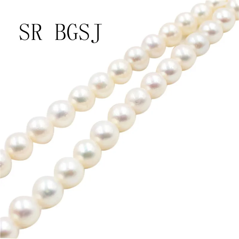 Free Shipping 9-10mm High Quality 5A Grade White Natural Freshwater Round Pearl DIY Beads Strand 15&quot | Украшения и аксессуары