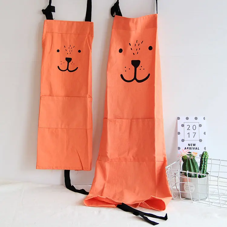 Simple Aprons Cotton Cartoon Lion Pattern wholesale retail Kitchen Baking Painting Apron Cooking Accessories | Дом и сад