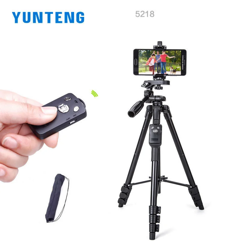 Yunteng 5218 селфи палка Портативный штатив для камеры Bluetooth пульт дистанционного