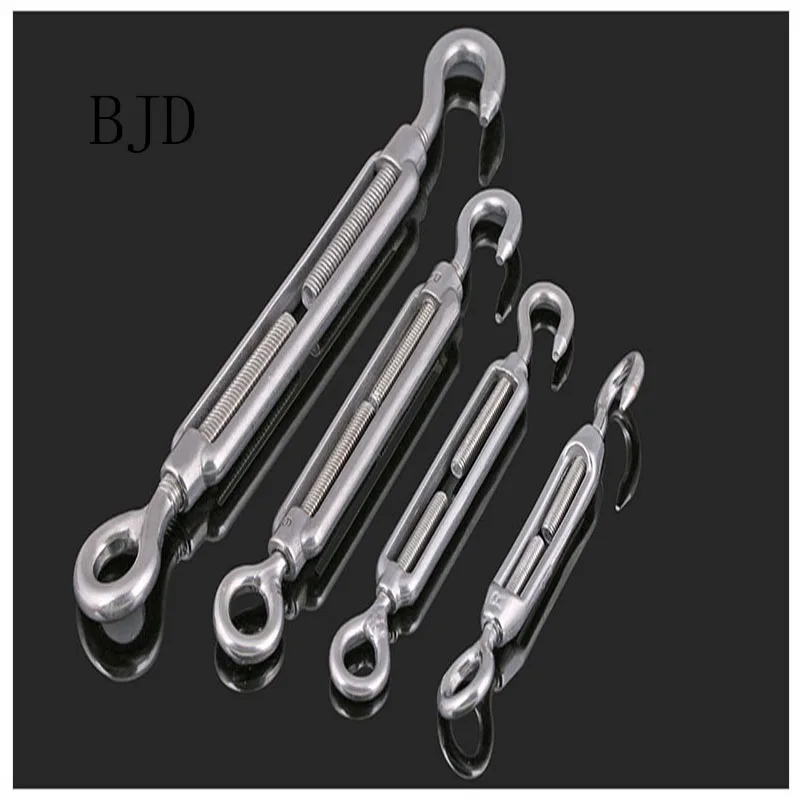 Регулируемая цепь из нержавеющей стали M4/M5/M6/M8/M10/M12/M14/M16/M20/M24 304 крючок с петлей