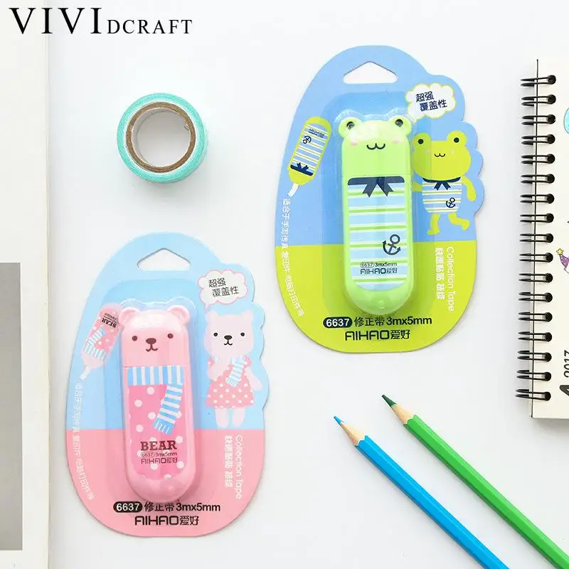 Vividcraft милый мультфильм коррекции ленты материал Escolar Papelaria школа Spullen Kawaii Papeleria