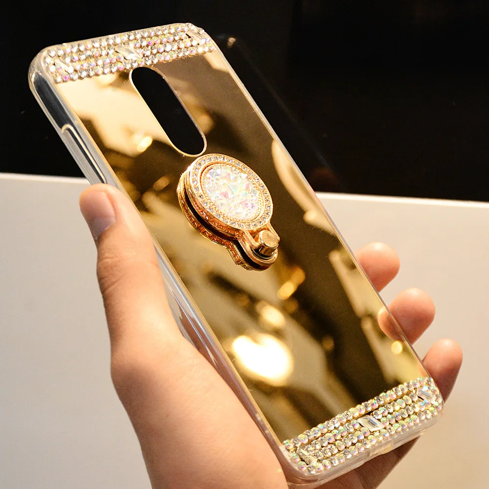 Ollivan роскошные стразы чехол для Xiao mi Red mi Note 5 4X6 S2 mi rror чехол для Xiaomi mi A2 A1 6 8 Max 3 2 девочек с кольцом