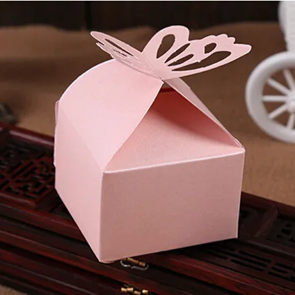 Бесплатная доставка свадебная бумажная коробка с изображением бабочки 5 см * 250