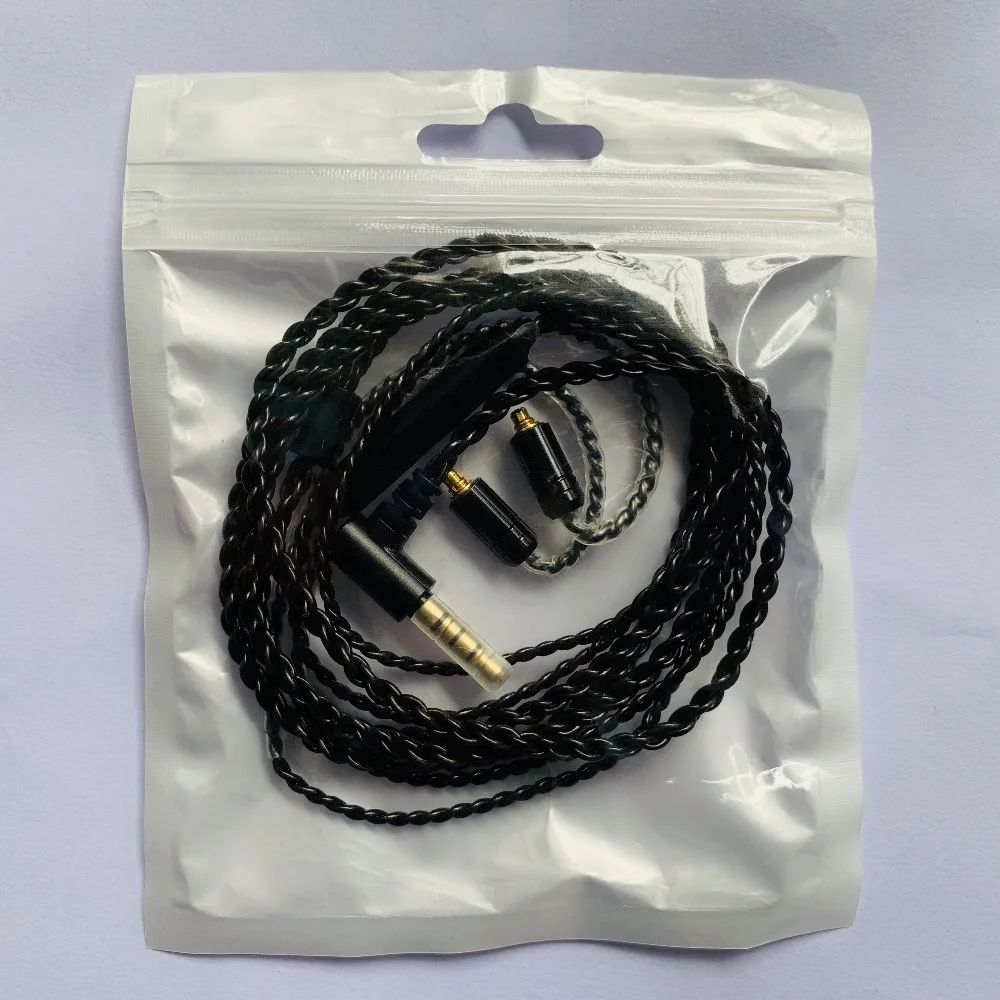 

Single Crystal Copper Plated Silver Cable Earphone Upgrade Cable For Shure SE425 SE215 SE315 UE900 W40 HD598 Earphones Audio