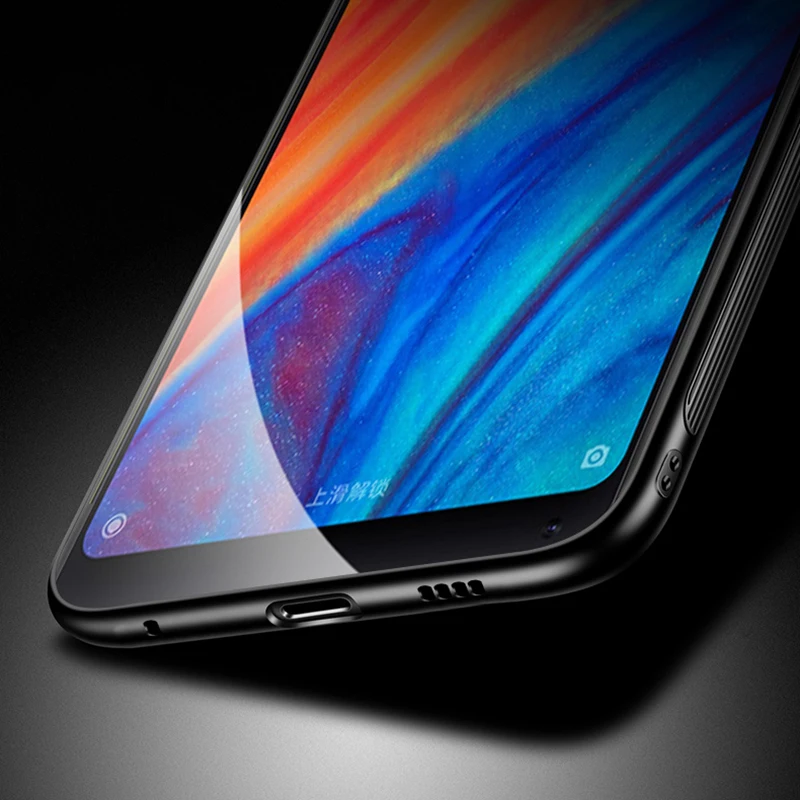 MAKAVO для Xiaomi Mi Mix 2s Роскошный чехол из закаленного стекла задней панели телефона