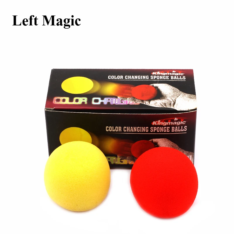 2 шт./компл. волшебные фокусы меняющие цвет губчатые шарики супер мягкие губки