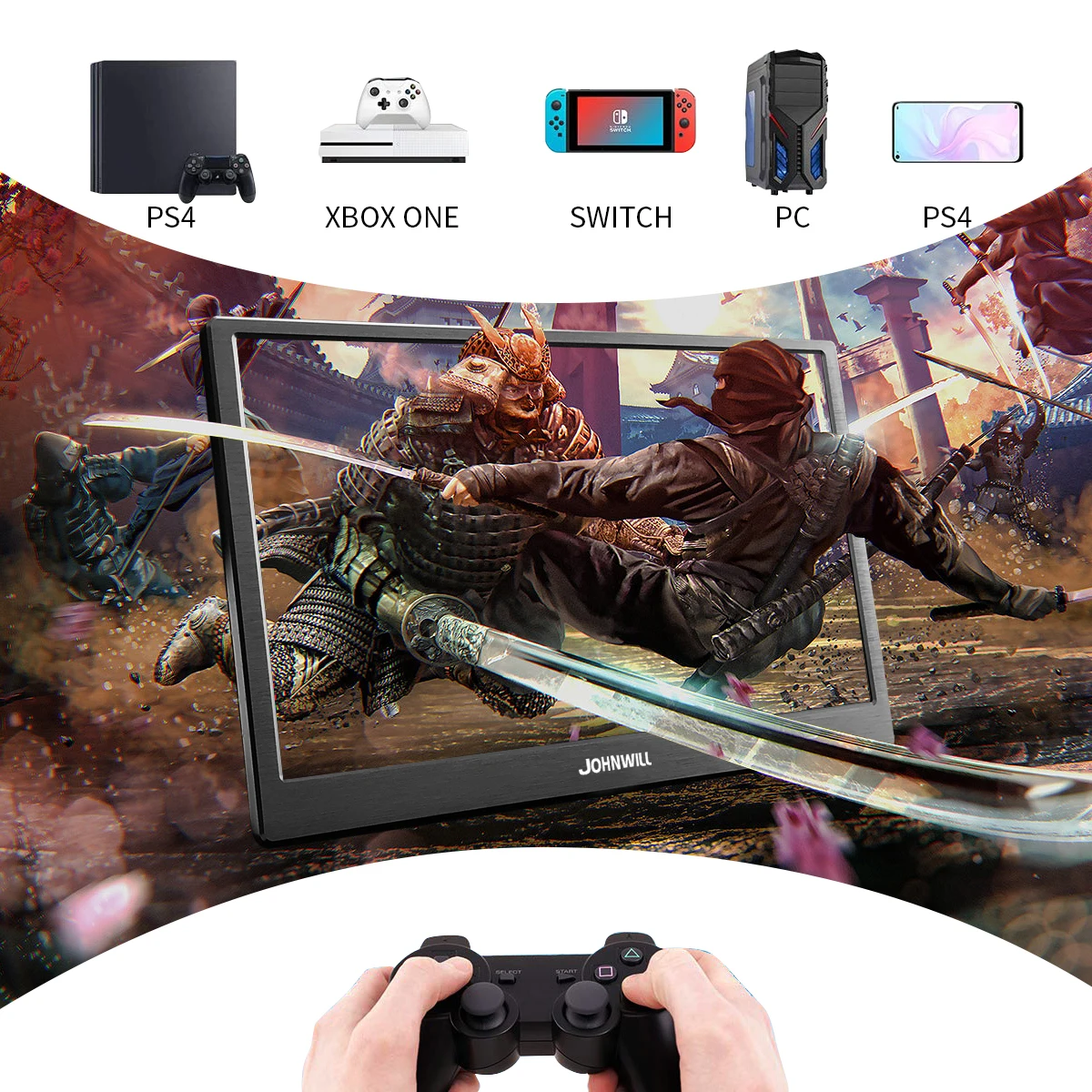 17,3 дюймов 4K 3840x2160 ips type-C портативный Экран для переключения PS4 Pro Xbox 60 Гц HDMI HDR монитор для ПК ноутбука игровой монитор